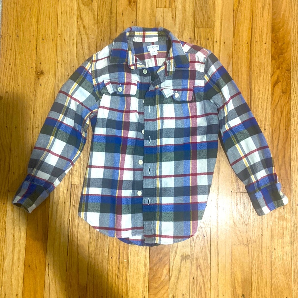 Crew cut size 6-7 100% cotton button down shirt